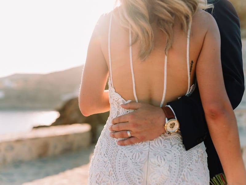 Iliana & Brendan Wedding in Ios at the villa Cycladic Gem