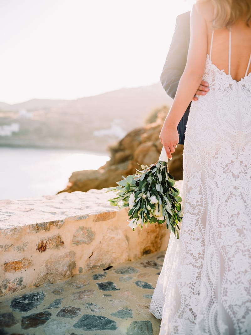 Iliana & Brendan Wedding in Ios at the villa Cycladic Gem