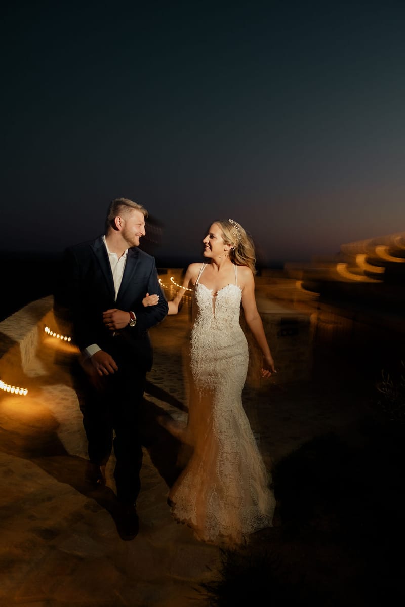 Iliana & Brendan Wedding in Ios at the villa Cycladic Gem