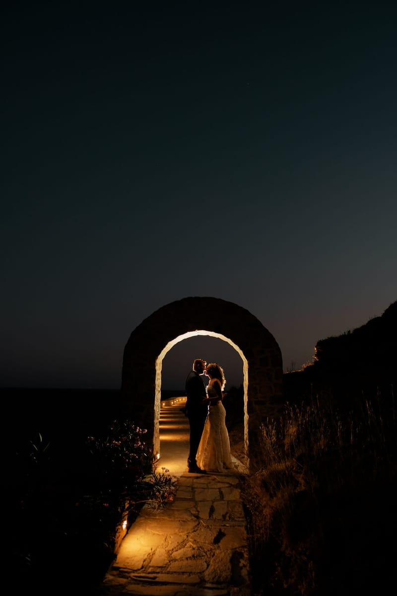 Iliana & Brendan Wedding in Ios at the villa Cycladic Gem