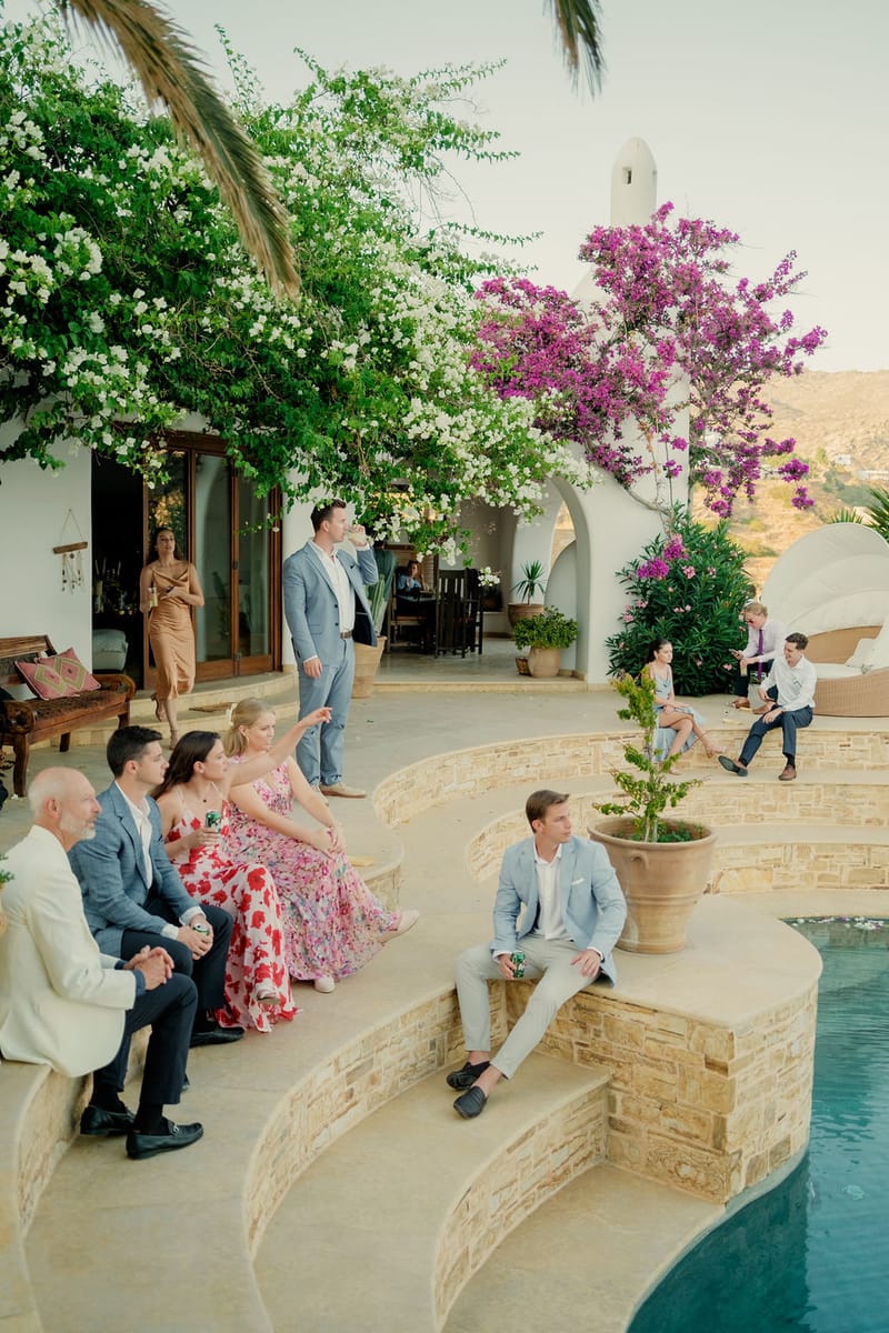 Iliana & Brendan Wedding in Ios at the villa Cycladic Gem