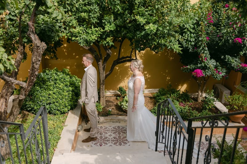 Bridal Preparation and First Look and Couple Photoshoot before ceremony