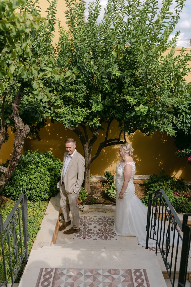 Bridal Preparation and First Look and Couple Photoshoot before ceremony