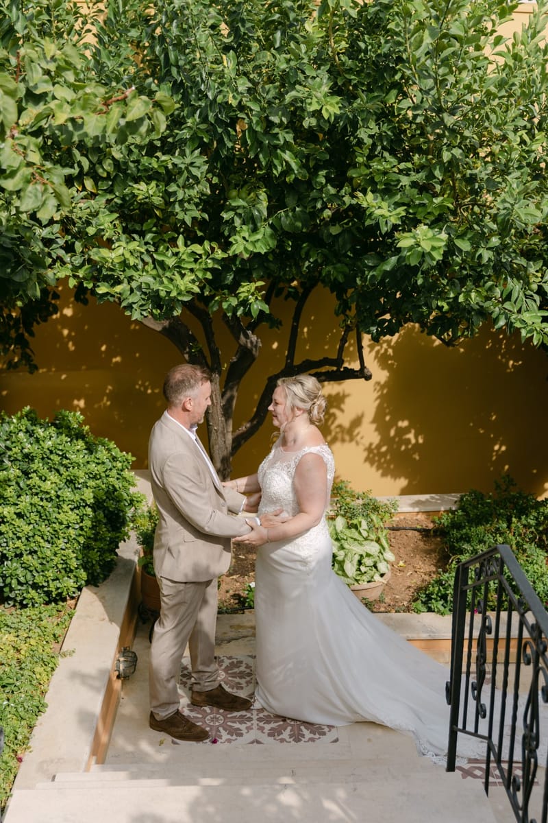 Bridal Preparation and First Look and Couple Photoshoot before ceremony