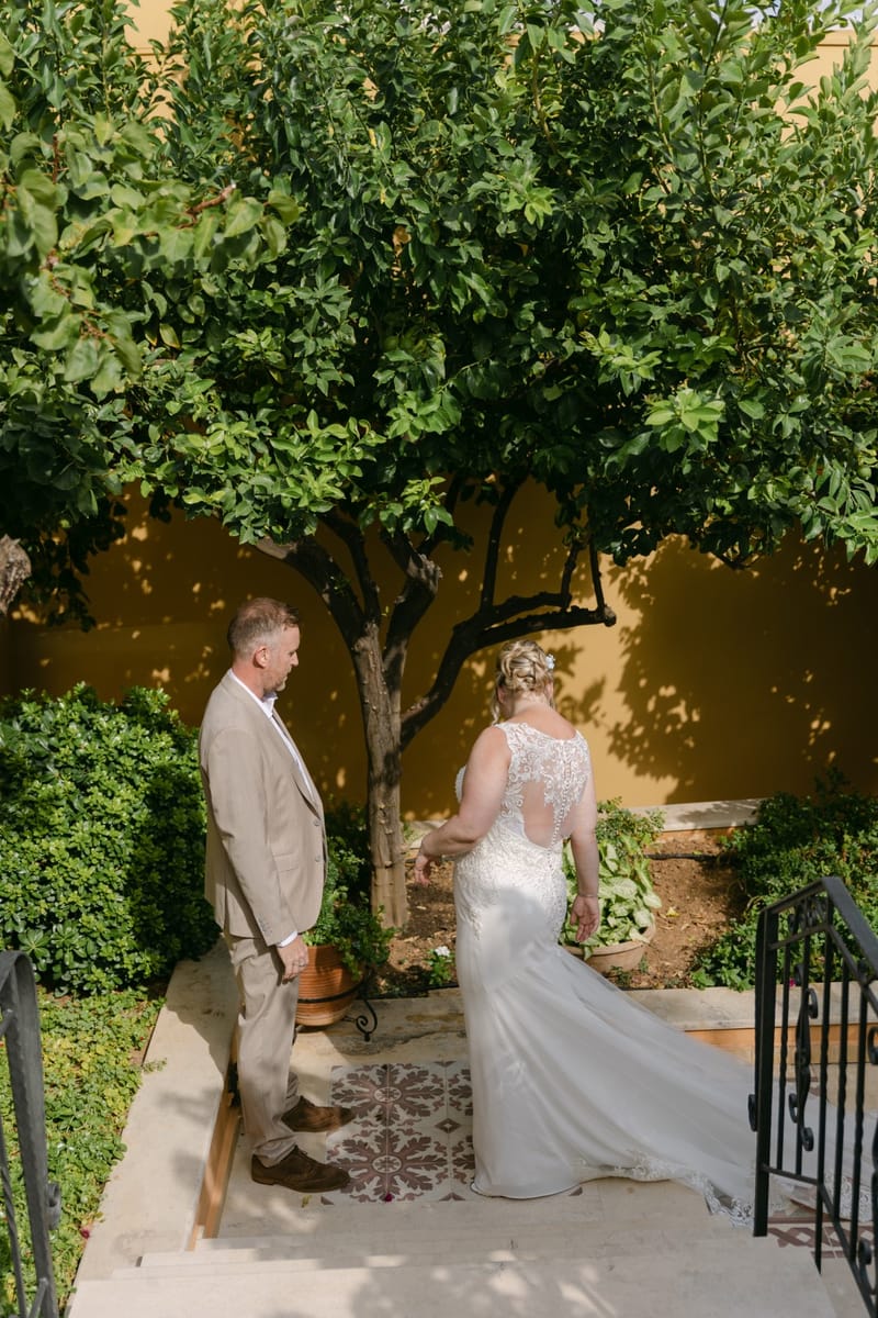 Bridal Preparation and First Look and Couple Photoshoot before ceremony