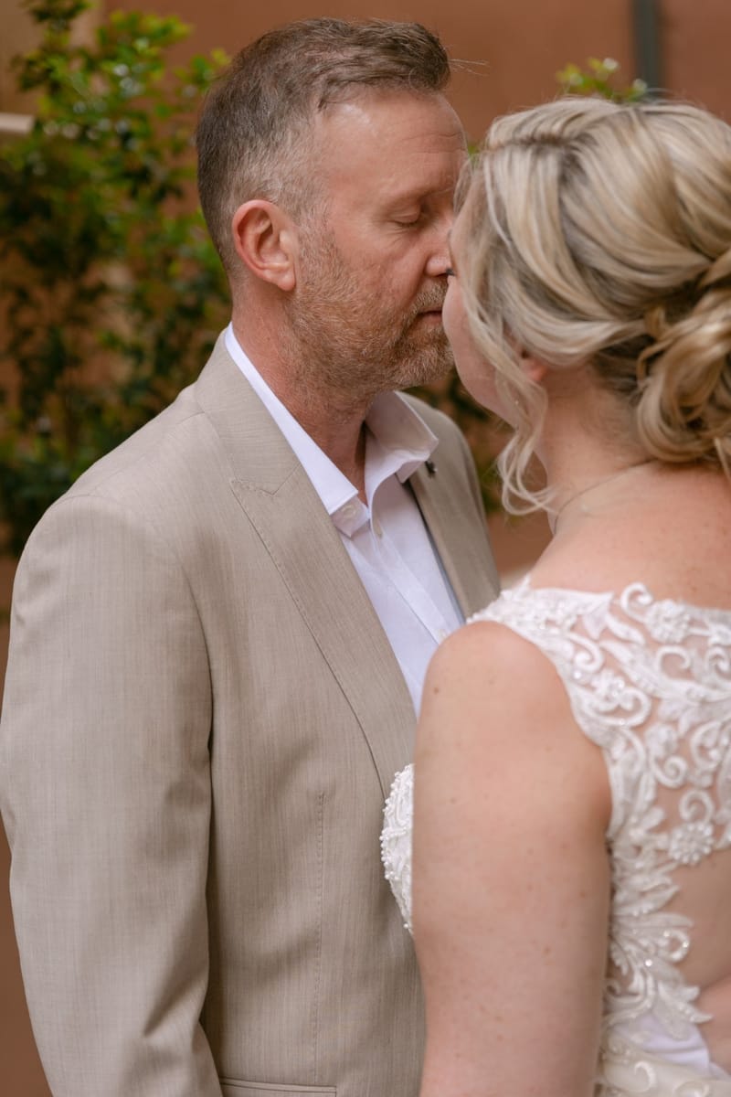 Bridal Preparation and First Look and Couple Photoshoot before ceremony