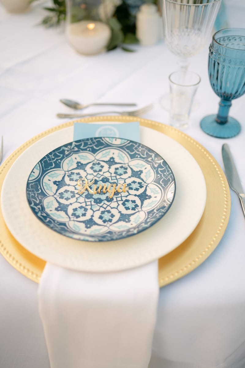 Fiona & Paul Blue theme Wedding in Crete