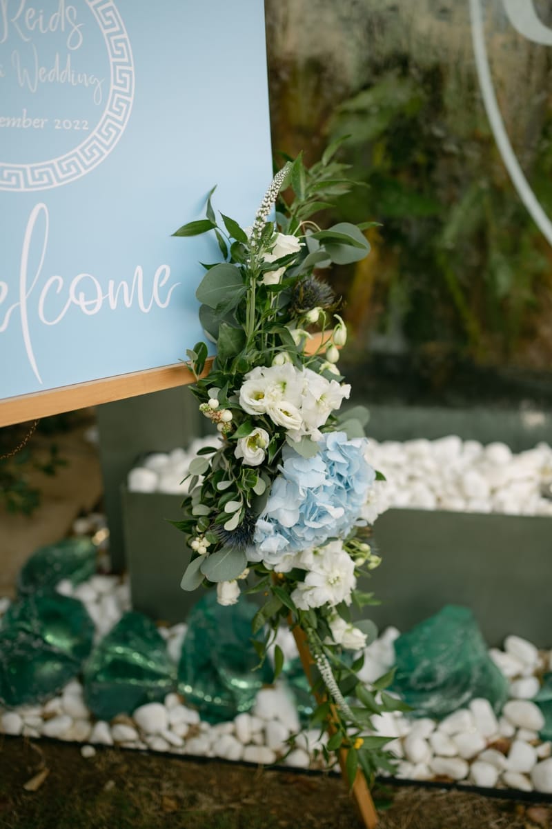 Fiona & Paul Blue theme Wedding in Crete