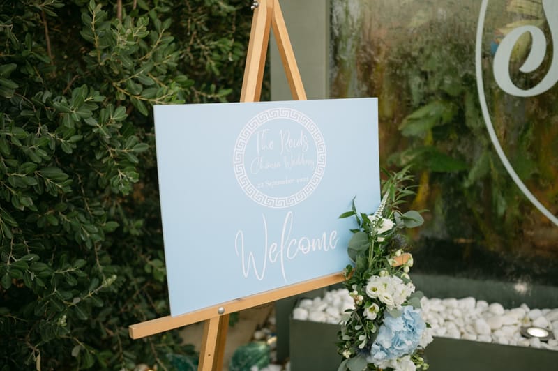 Fiona & Paul Blue theme Wedding in Crete