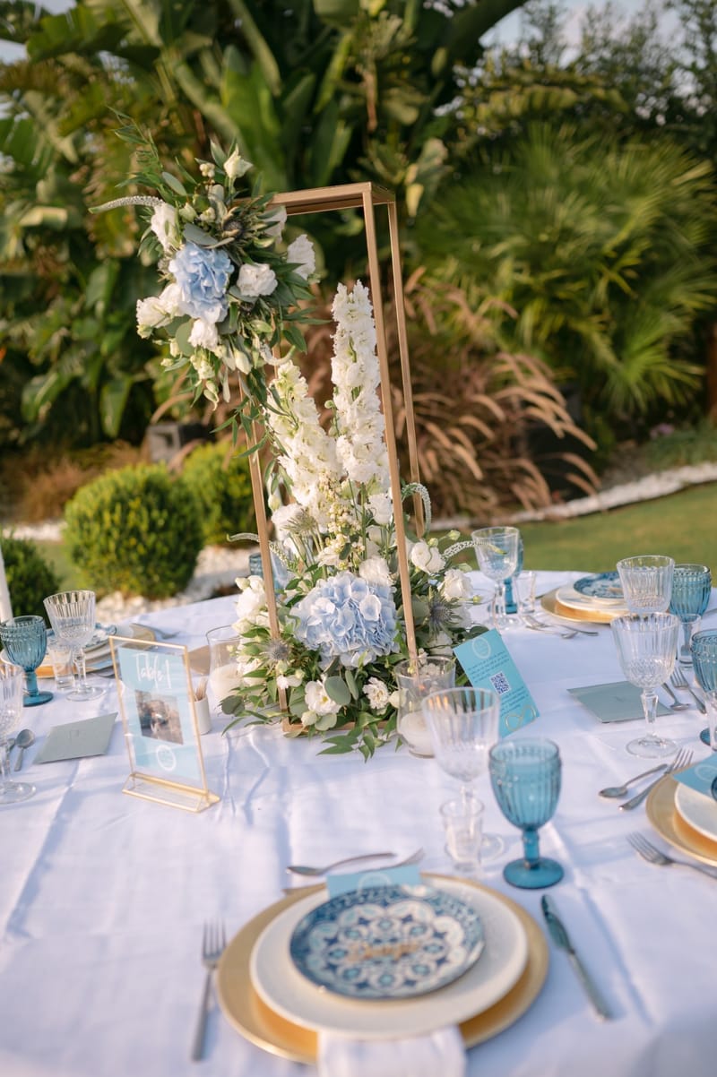 Fiona & Paul Blue theme Wedding in Crete