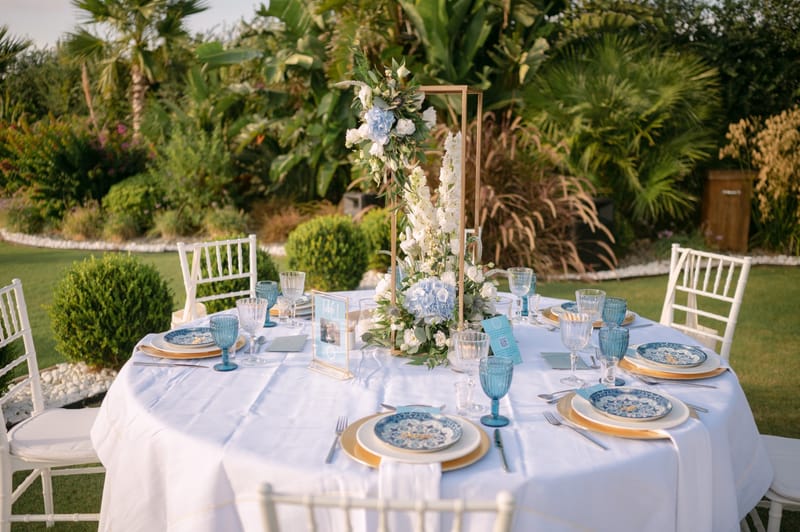 Fiona & Paul Blue theme Wedding in Crete