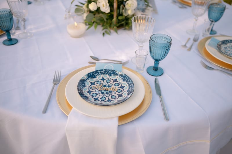 Fiona & Paul Blue theme Wedding in Crete