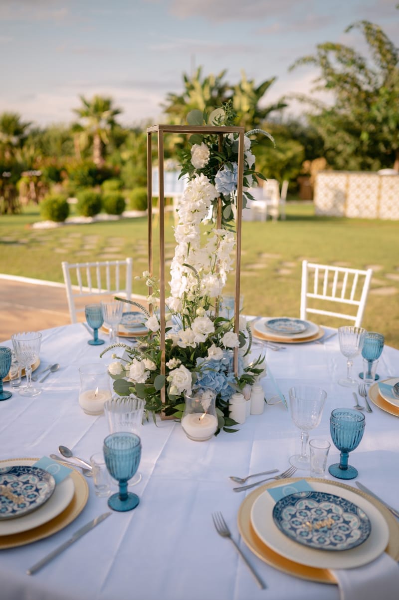 Fiona & Paul Blue theme Wedding in Crete