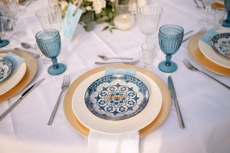 Fiona & Paul Blue theme Wedding in Crete