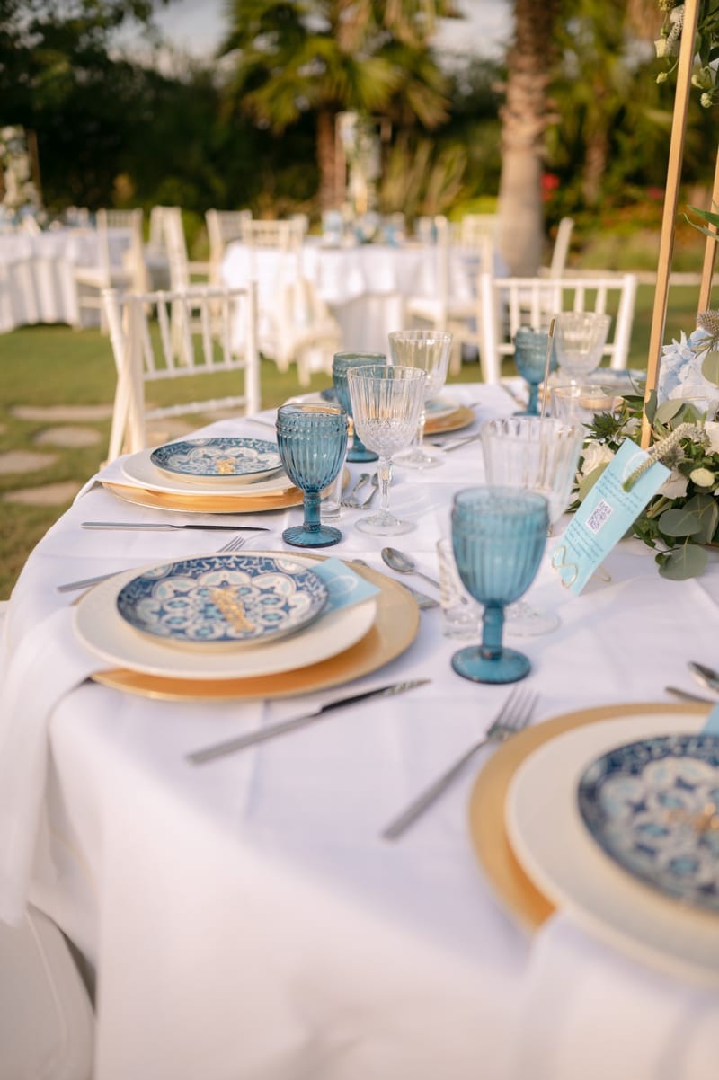 Fiona & Paul Blue theme Wedding in Crete