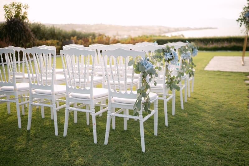 Fiona & Paul Blue theme Wedding in Crete