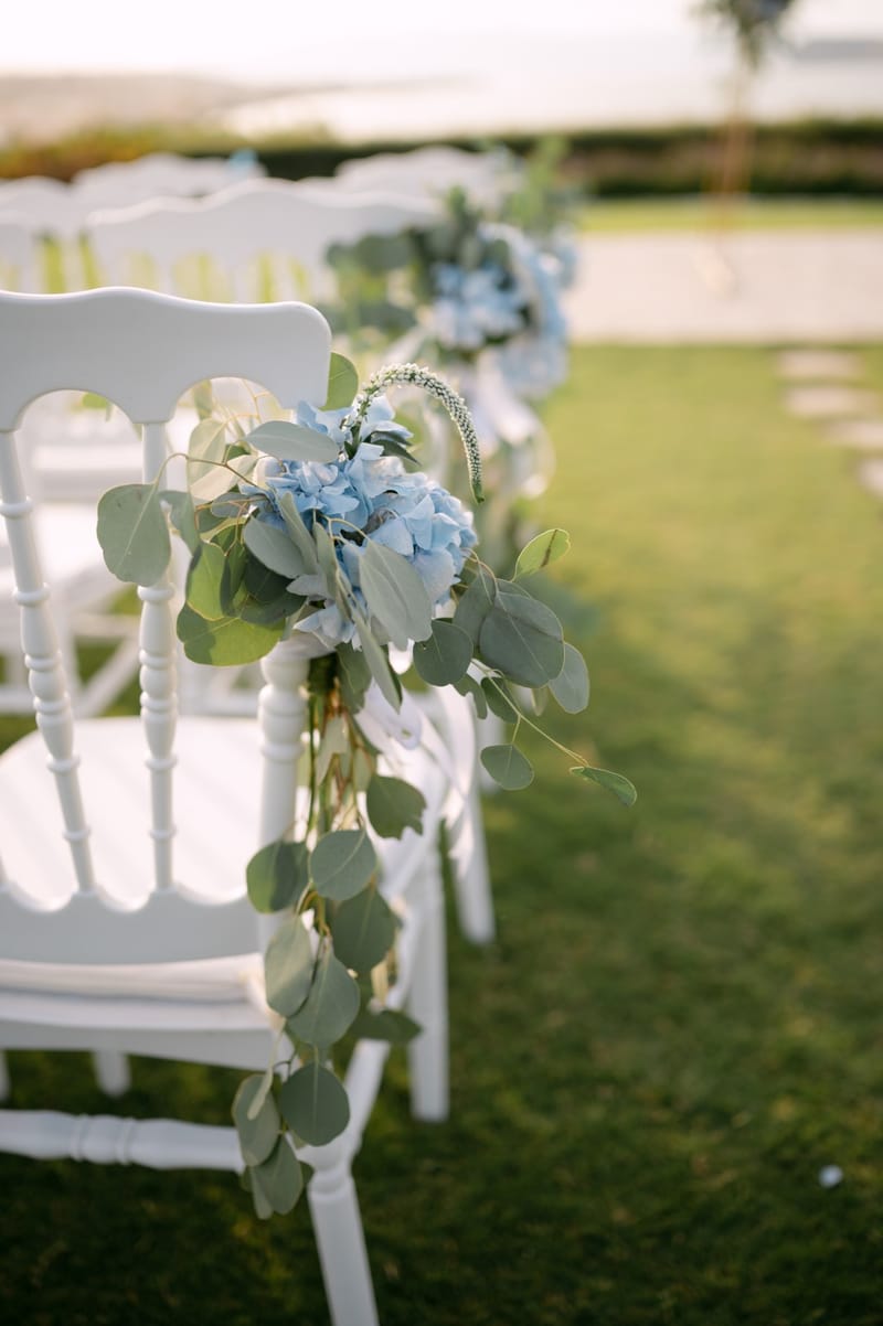 Fiona & Paul Blue theme Wedding in Crete