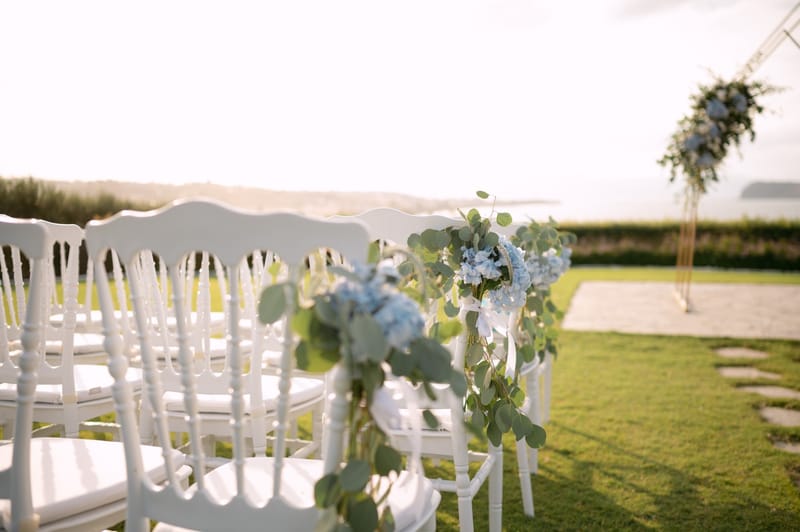 Fiona & Paul Blue theme Wedding in Crete