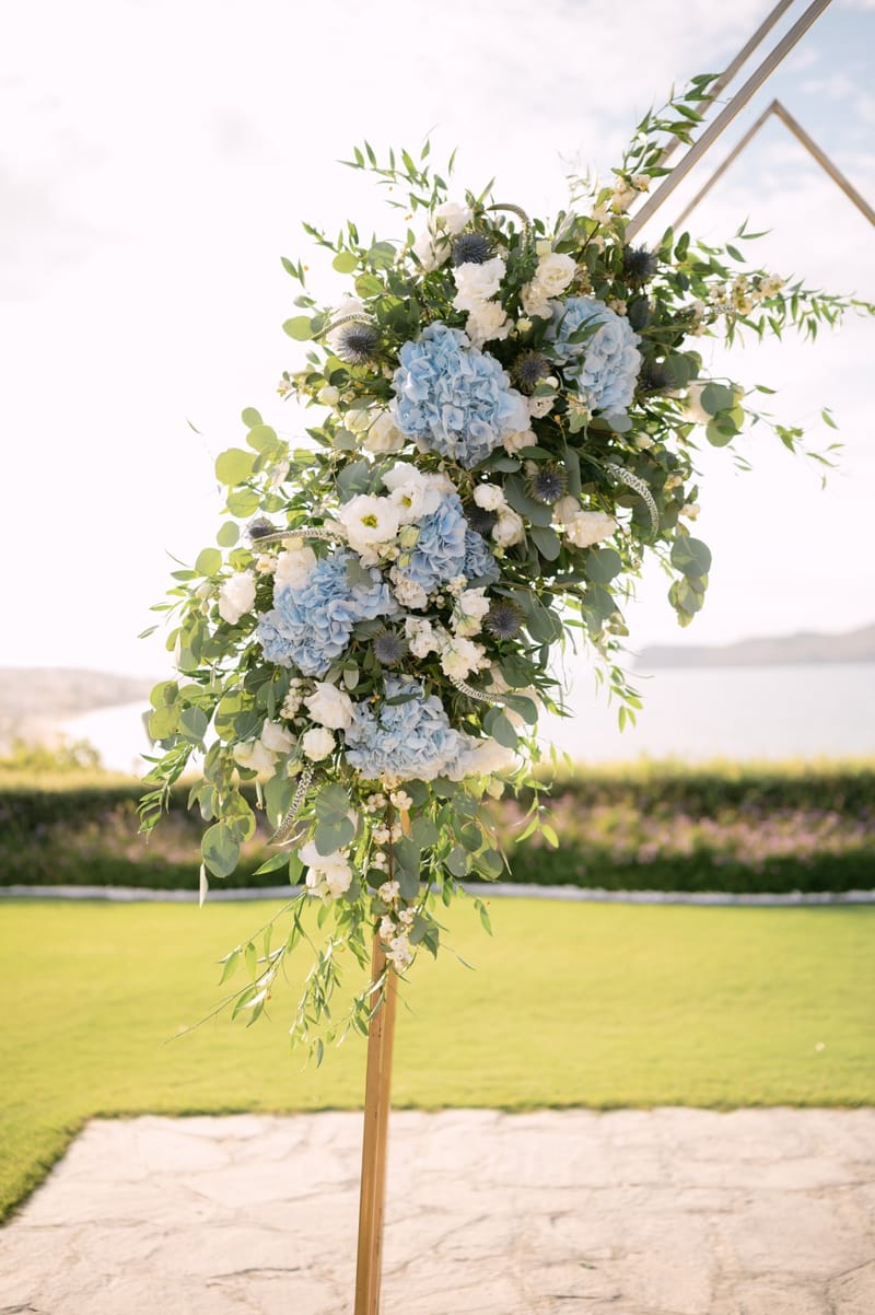 Fiona & Paul Blue theme Wedding in Crete