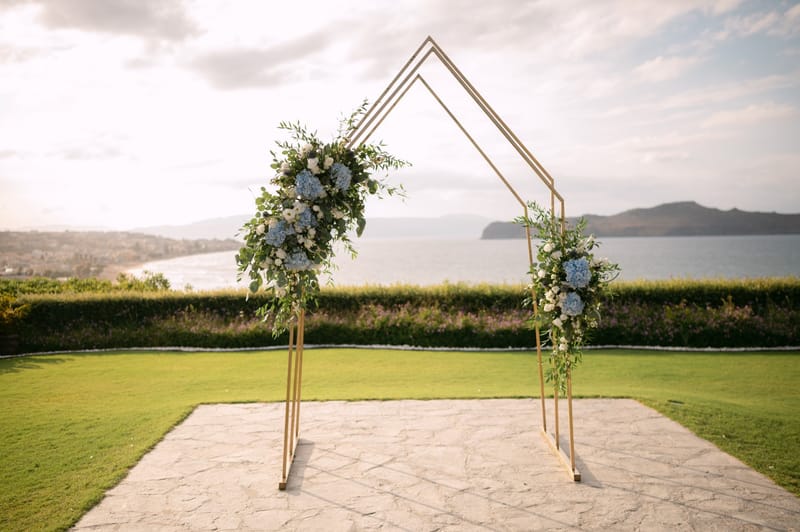 Fiona & Paul Blue theme Wedding in Crete