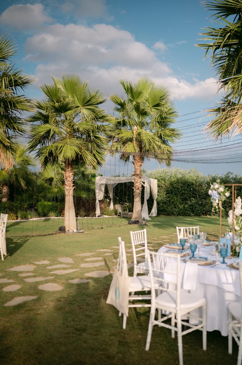 Fiona & Paul Blue theme Wedding in Crete