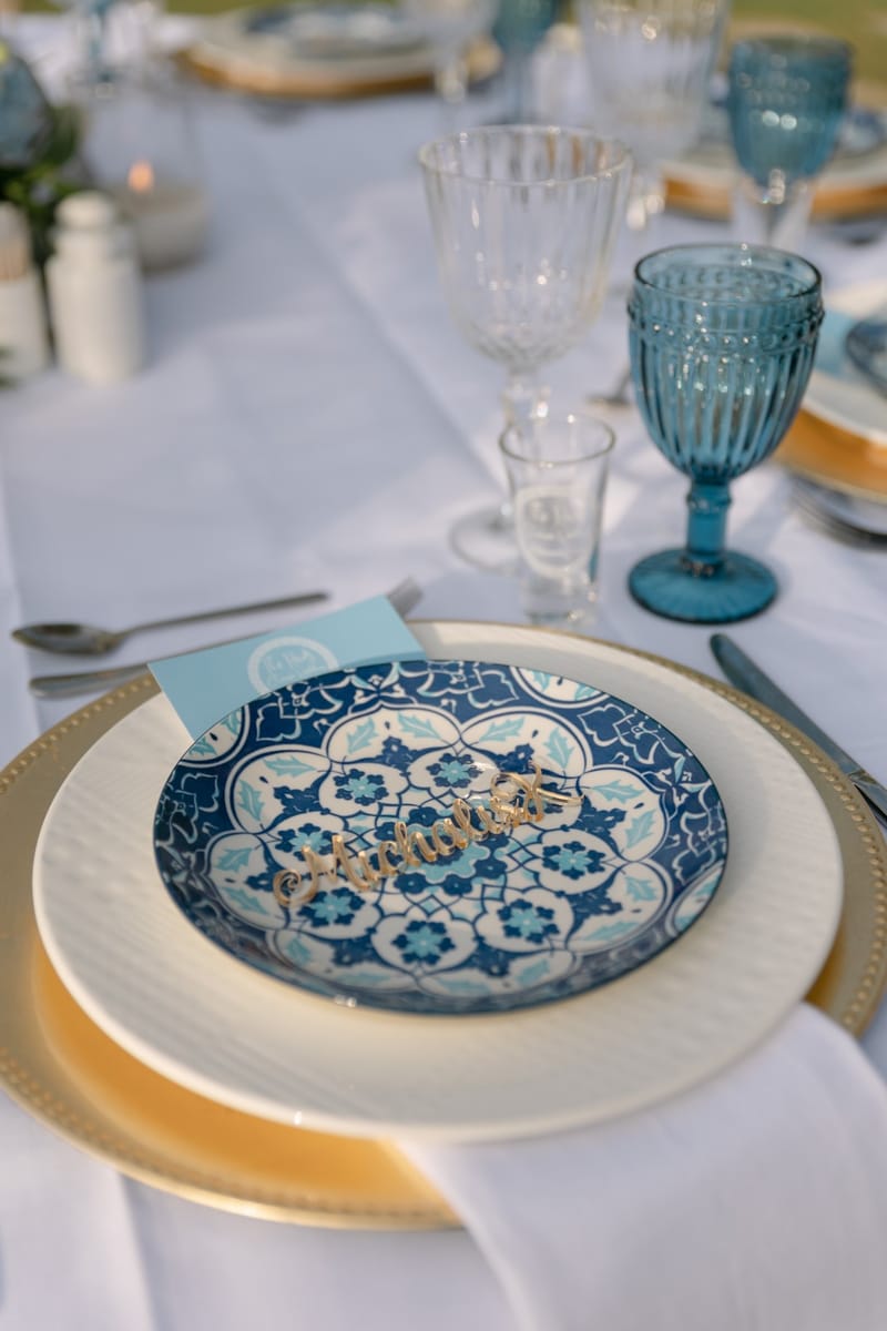 Fiona & Paul Blue theme Wedding in Crete