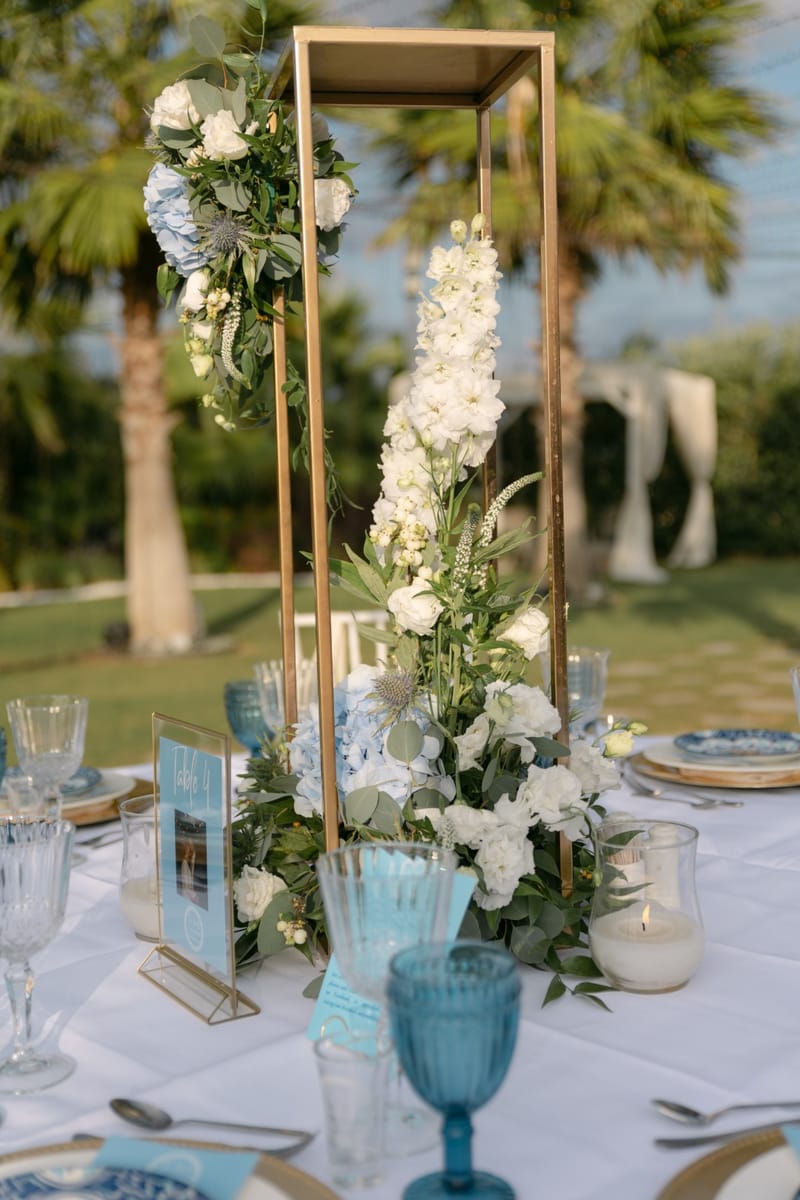 Fiona & Paul Blue theme Wedding in Crete