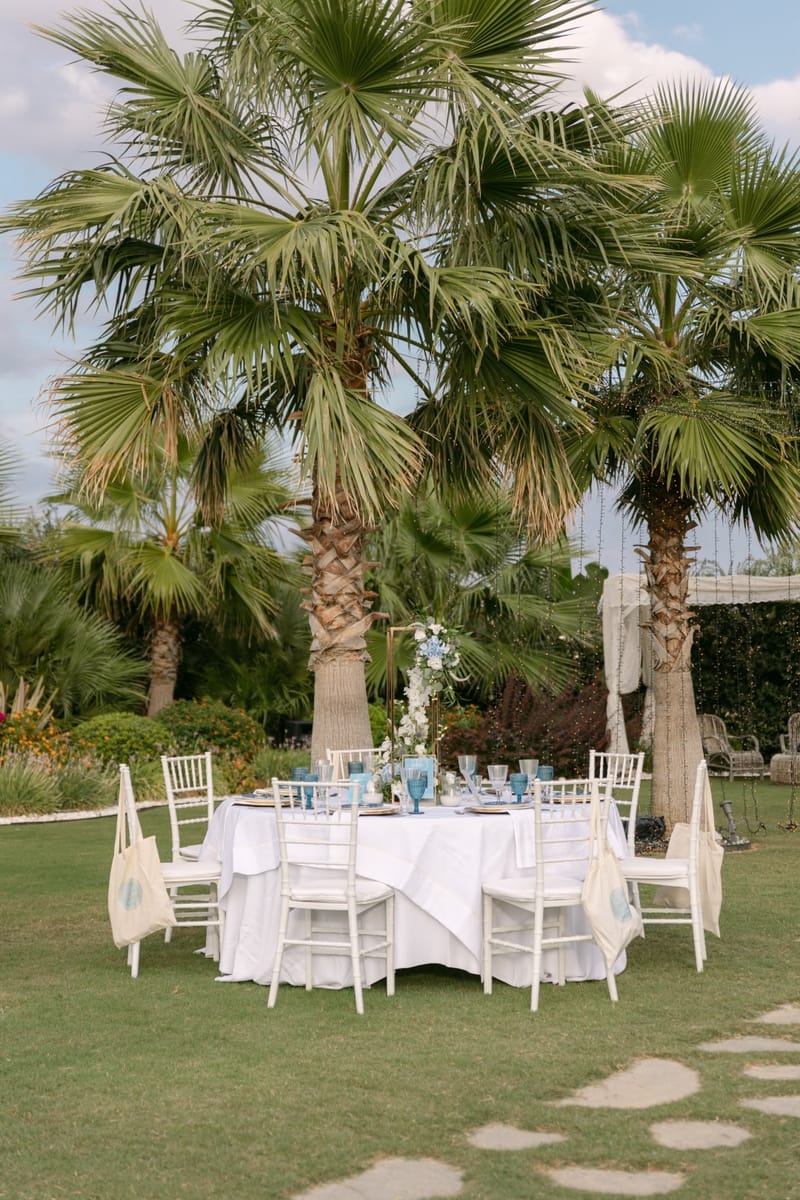 Fiona & Paul Blue theme Wedding in Crete