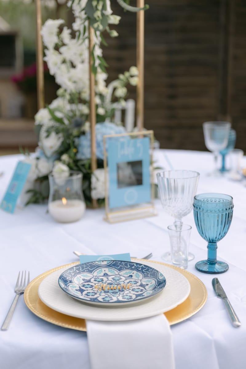 Fiona & Paul Blue theme Wedding in Crete