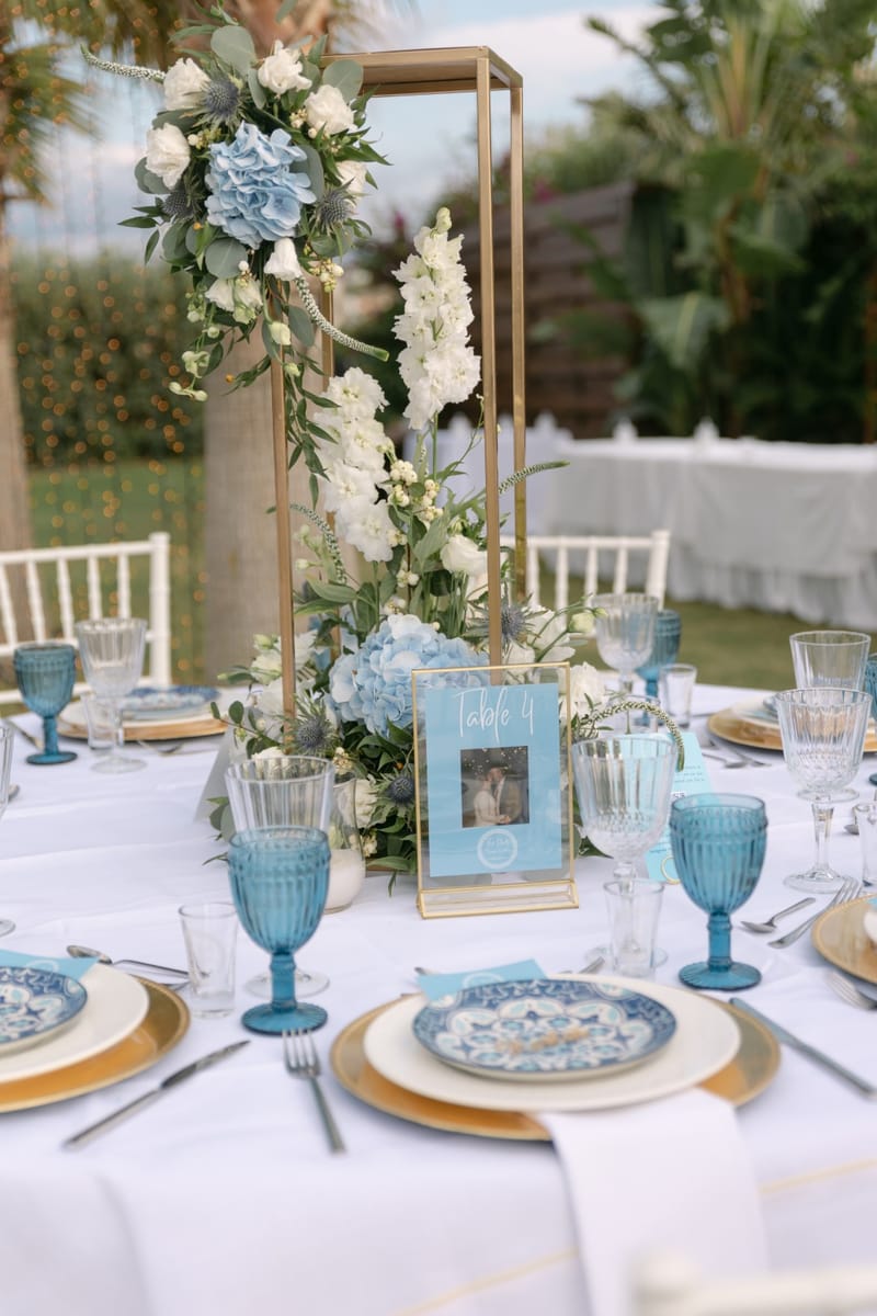 Fiona & Paul Blue theme Wedding in Crete