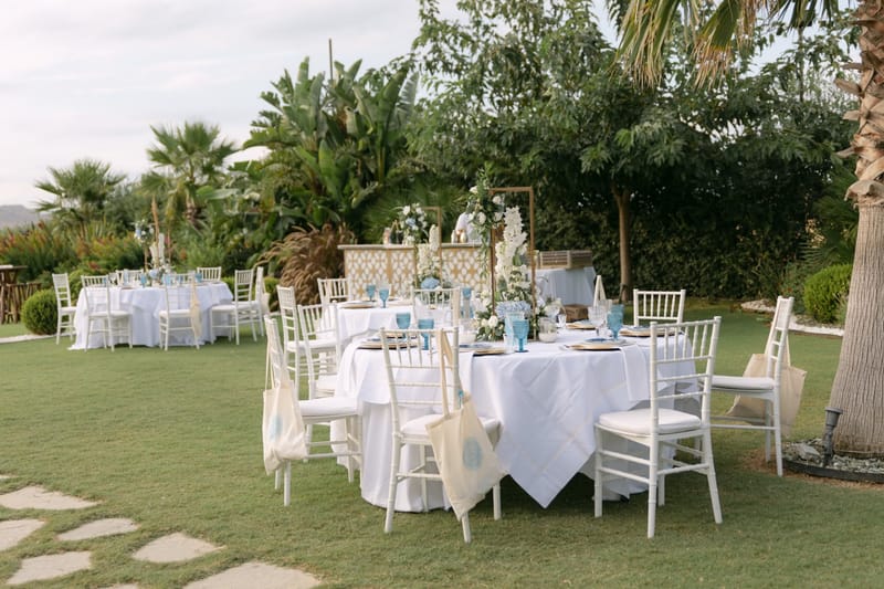 Fiona & Paul Blue theme Wedding in Crete