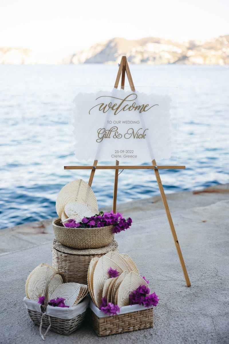 Gill & Nick Wedding in Agia Pelagia Crete