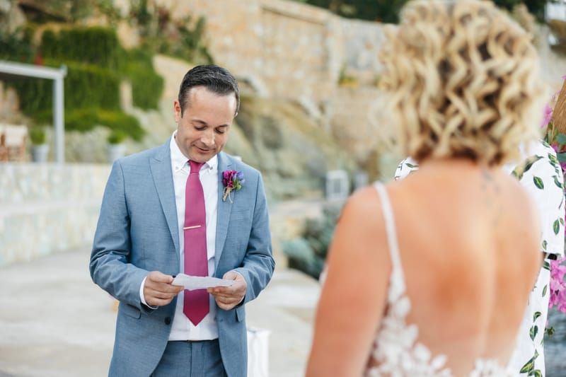 Gill & Nick Wedding in Agia Pelagia Crete