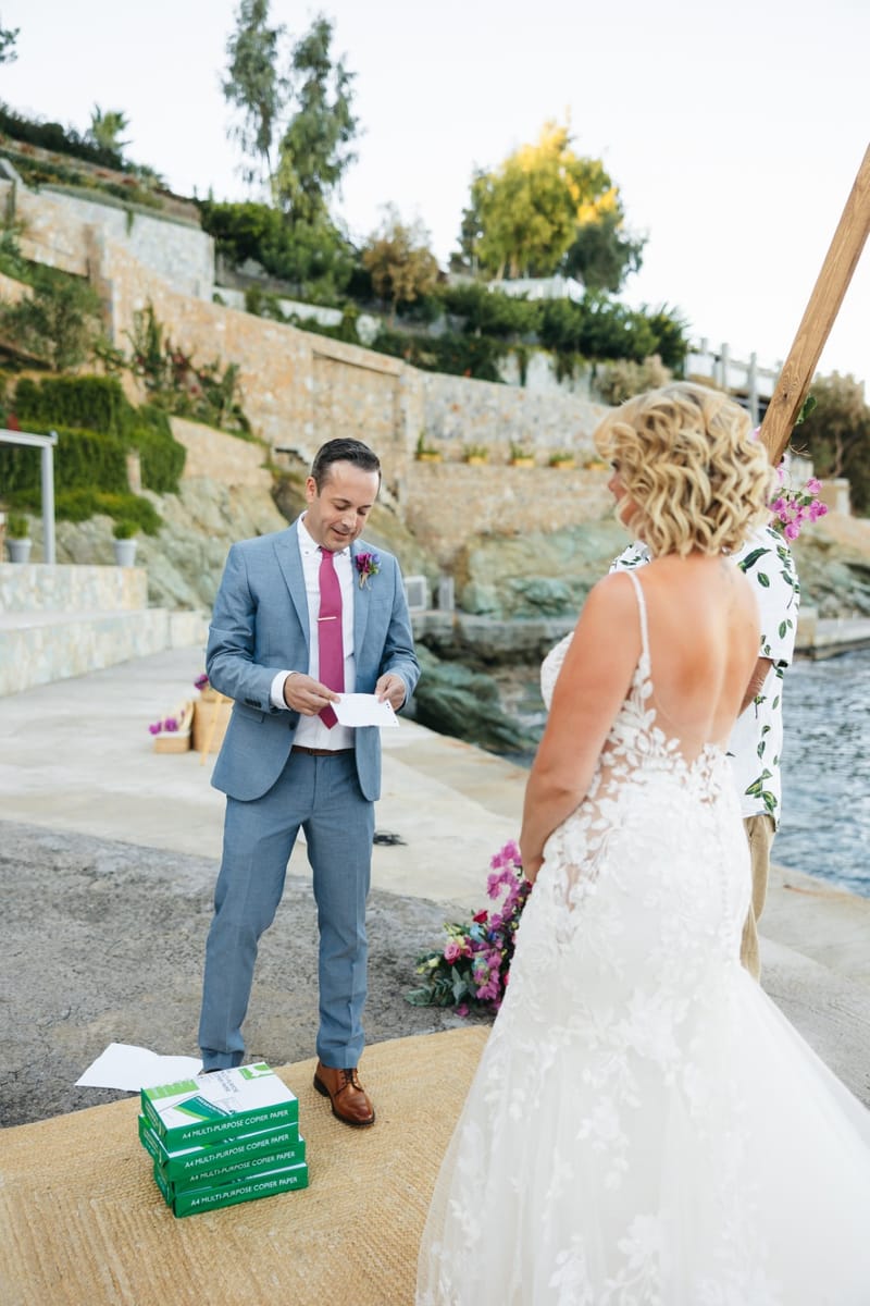 Gill & Nick Wedding in Agia Pelagia Crete