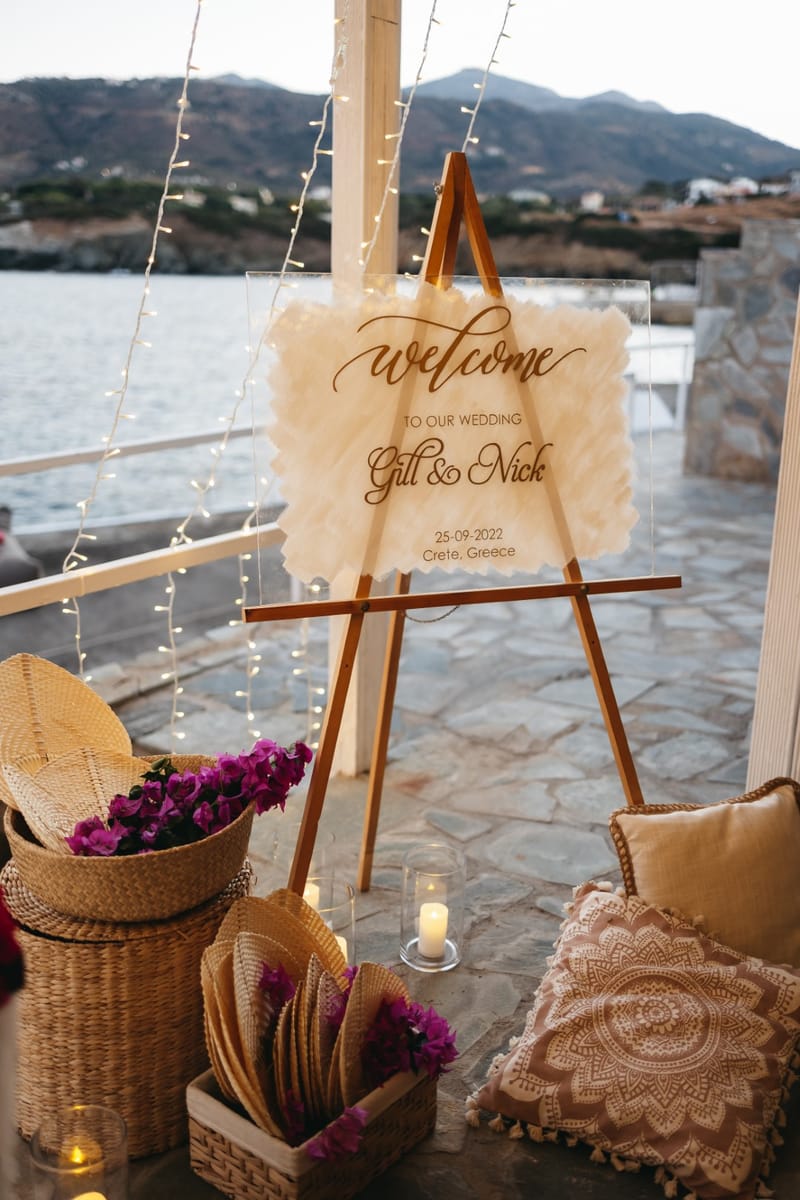 Gill & Nick Wedding in Agia Pelagia Crete