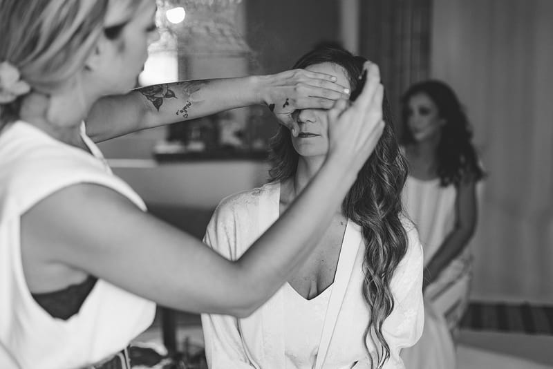 Bride preparation
