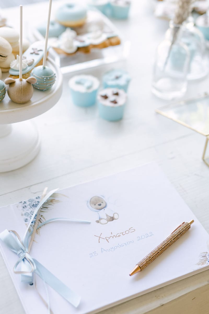 Bohemian Teddy bear Christening