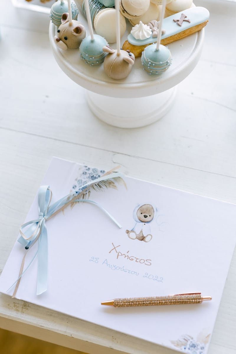 Bohemian Teddy bear Christening