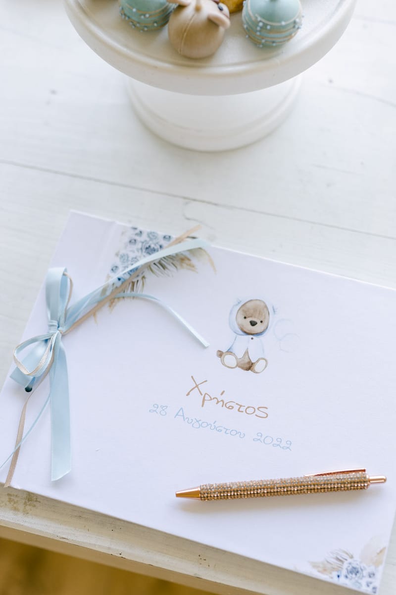 Bohemian Teddy bear Christening