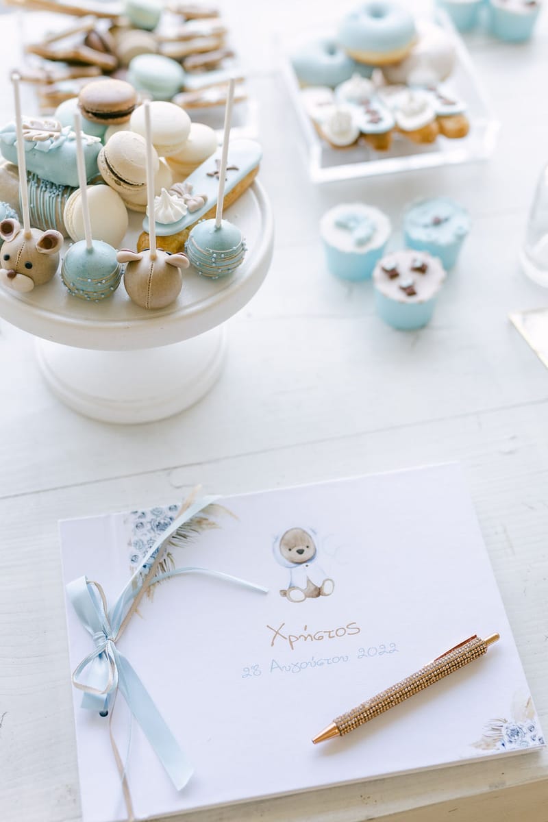 Bohemian Teddy bear Christening