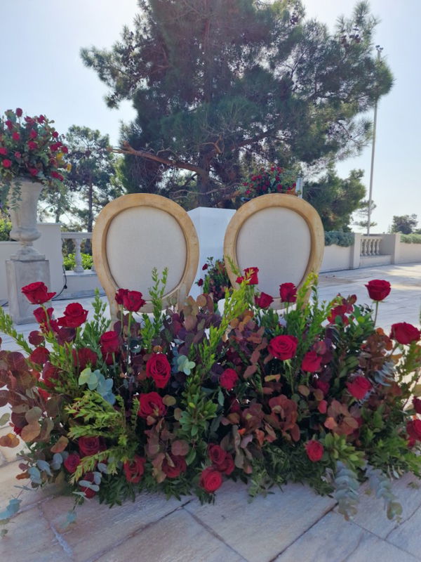 Nigerian Red wedding theme in Athens