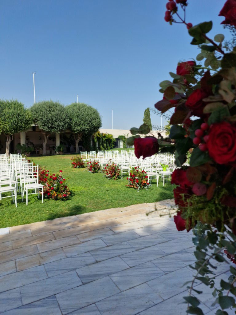 Nigerian Red wedding theme in Athens