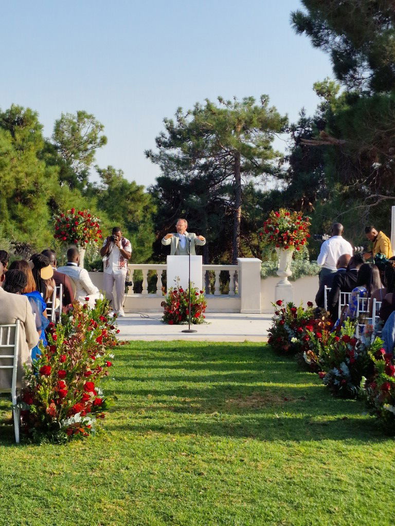 Nigerian Red wedding theme in Athens