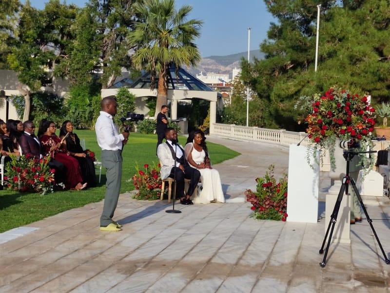 Nigerian Red wedding theme in Athens