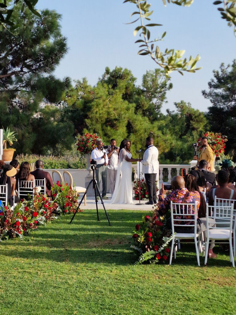Nigerian Red wedding theme in Athens