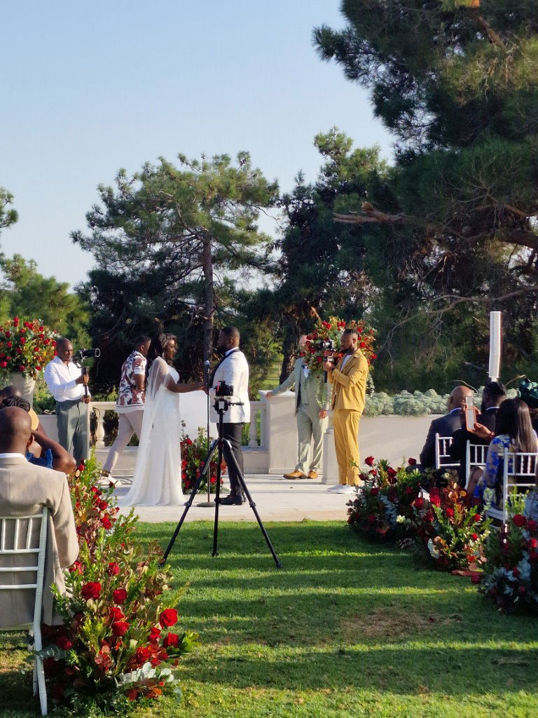 Nigerian Red wedding theme in Athens