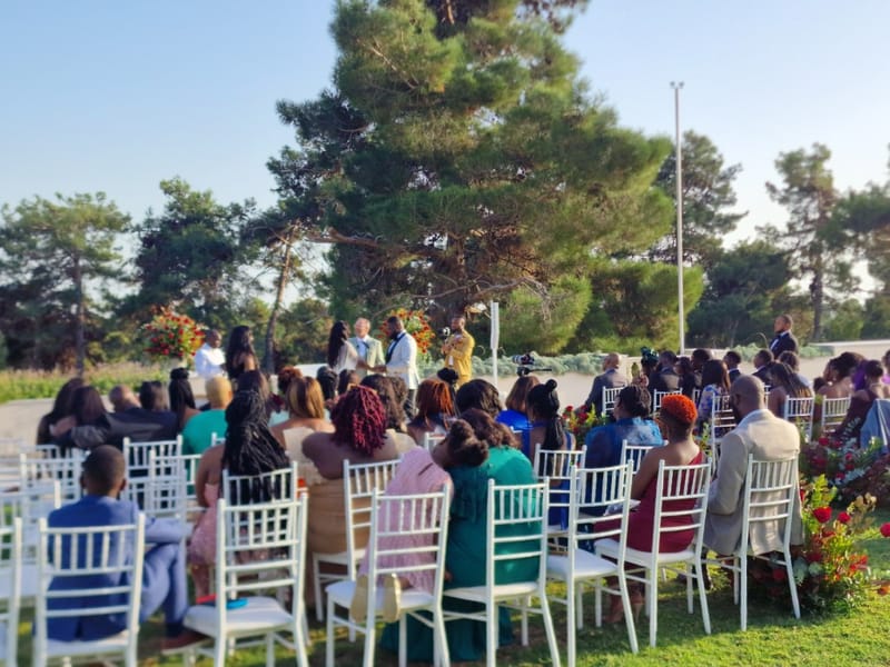 Nigerian Red wedding theme in Athens