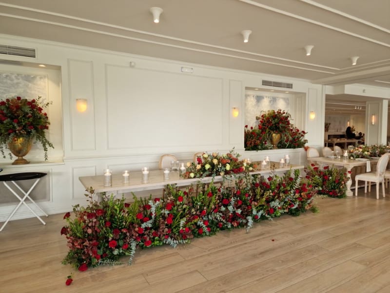 Nigerian Red wedding theme in Athens