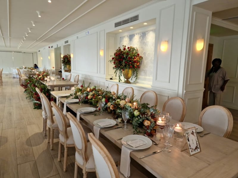 Nigerian Red wedding theme in Athens