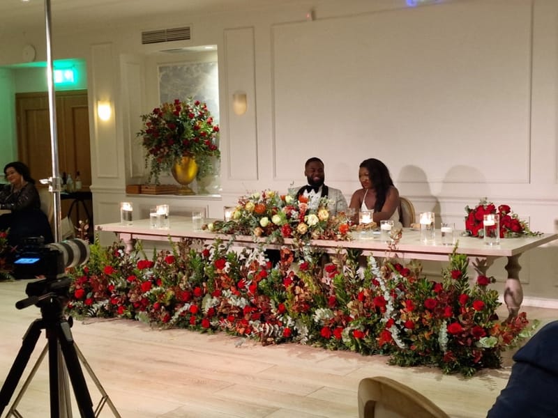 Nigerian Red wedding theme in Athens